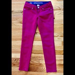 Mossimo pink ankle skinny jeans size 1